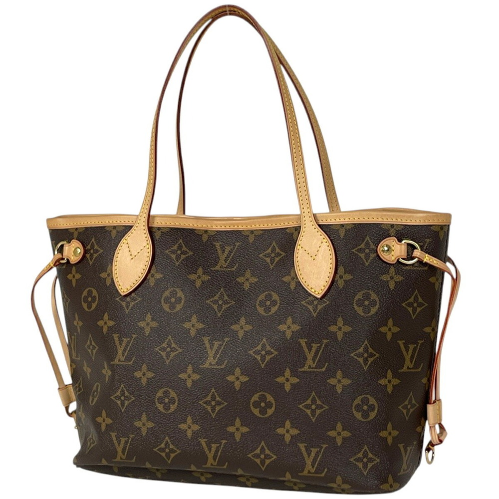 Louis Vuitton Neverfull Handbag Tote Bag Monogram Brown